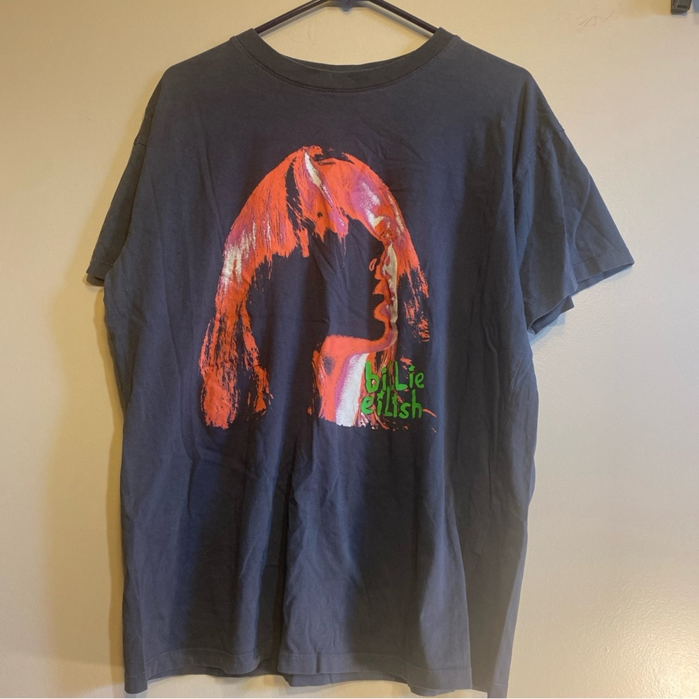 Billie Eilish 2022 Lash Music LLC Black Graphic T-Shirt Women's Sz Medium